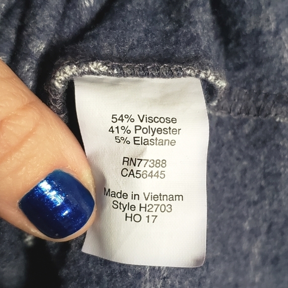 J. Crew Factory Blue Striped Tunnelneck Sweatshirt Pullover S - Picture 6 of 7